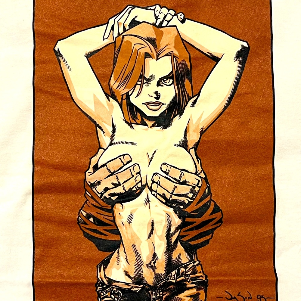Vintage 1995 Gen 13 Janet Jackson Homage T-Shirt Sz (XL) Adult Graphic Comic DC